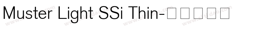 Muster Light SSi Thin字体转换